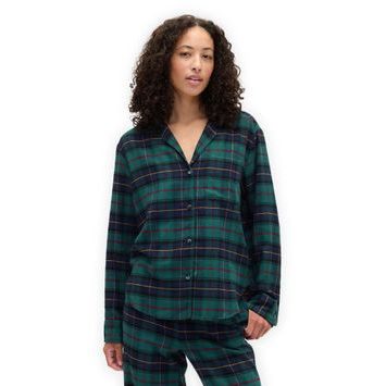 GAP 800114-02 Pyžamová flanelová košile Zelená