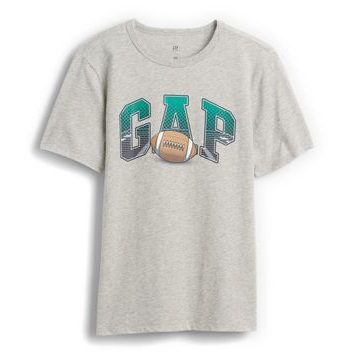 GAP 838988-01 Dětské tričko s logem Šedá