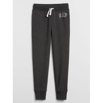 GAP 550068-05 Dětské tepláky fleece logo joggers Šedá