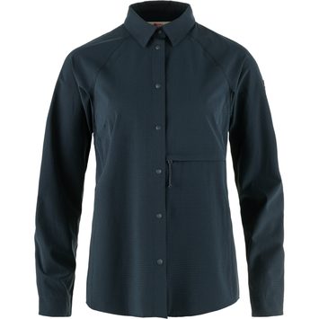 FJÄLLRÄVEN Abisko Trekking Shirt W, Dark Navy