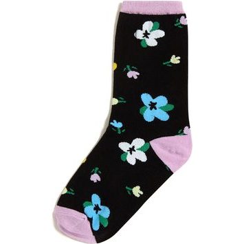 VANS TICKER SOCK BLACK/LAVENDER MIST