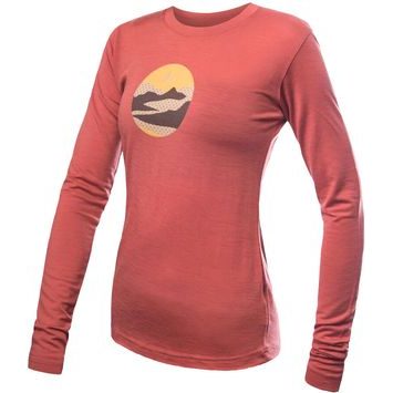 SENSOR MERINO ACTIVE TRIGLAV dámské triko dl.rukáv terracotta