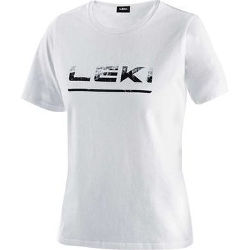 LEKI Logo T-Shirt LEKI Women, white-black