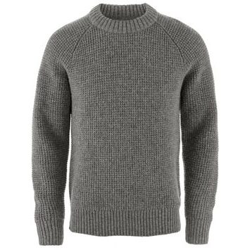 FJÄLLRÄVEN Övik Waffle Knit M Grey-Melange