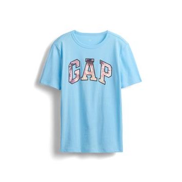 GAP Dětské tričko s logem Modrá