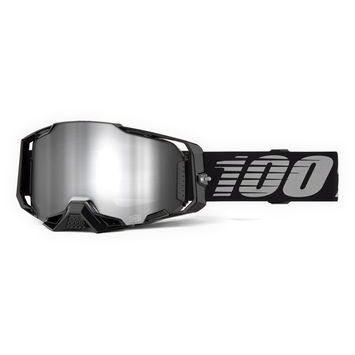 100% ARMEGA Goggle Black / Silver Mirror Lens
