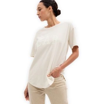 GAP 757598-04 Tričko s logem GAP Beige