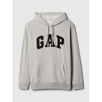 GAP Mikina s logem a kapucí Šedá