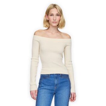 GAP 626341-02 Svetrový top s příměsí vlny Béžová