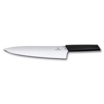 VICTORINOX Swiss Modern, carving knife, 25cm, straight, black, blister
