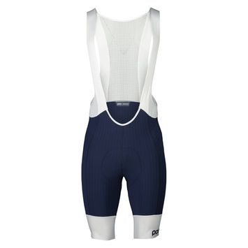 POC M's Raceday Bibshorts Turmaline Navy/Hydrogen White