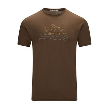 ACLIMA LightWool 140 Tee Sunset M's Dark Earth