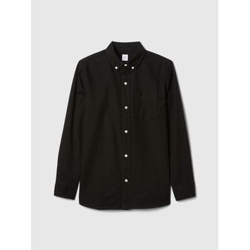 GAP Dětská košile Oxford Černá