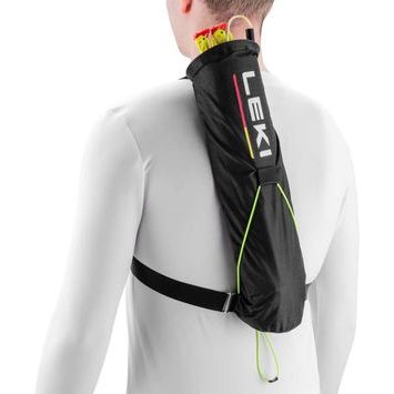 LEKI Trail Running Quiver, black-bright red-neonyellow
