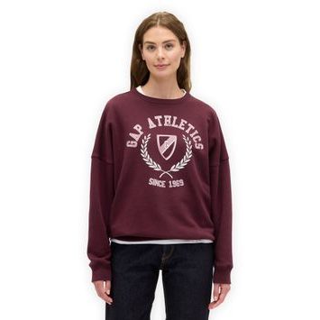 GAP 800457-01 Oversize mikina s logem Gap Athletic Červená