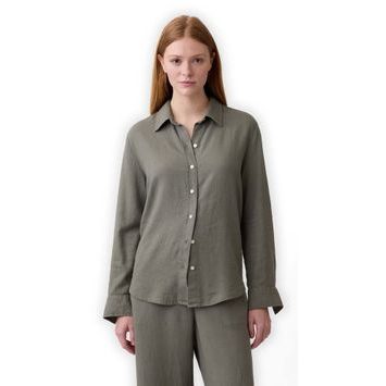 GAP 889120-03 Košile z lněné směsi Easy Shirt Zelená