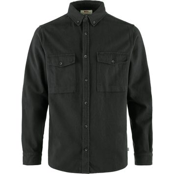 FJÄLLRÄVEN Övik Twill Shirt M, Dark Grey-Dark Grey