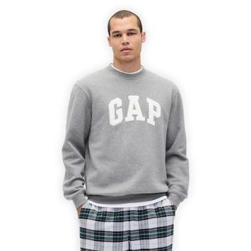 GAP 849336-00 Mikina s logem VintageSoft Unisex Šedá