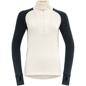DEVOLD Expedition Merino Silk Zip Wmn, Ink/Offwhite
