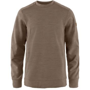 FJÄLLRÄVEN Keb Fleece Crew Neck M, Suede Brown