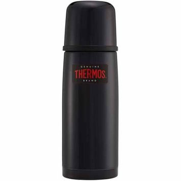 THERMOS Termoska s tlačítkovým uzávěrem a šálkem 350 ml tmavě modrá
