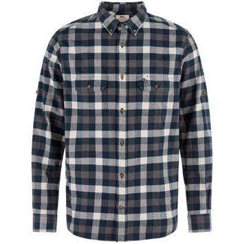 FJÄLLRÄVEN Skog Relaxed Shirt M Dark Navy-Chalk White