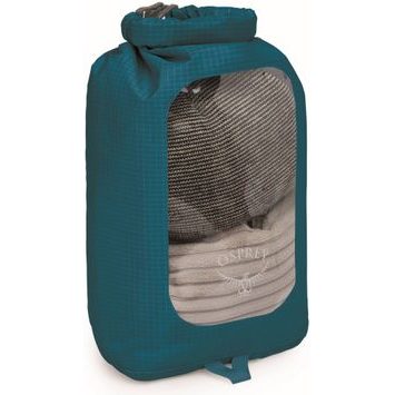 OSPREY DRY SACK 6 W/WINDOW, waterfront blue