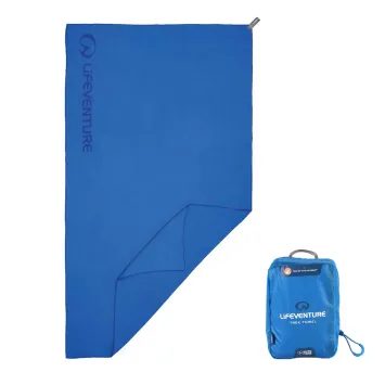 LIFEVENTURE MicroFibre Comfort Trek Towel; blue; large