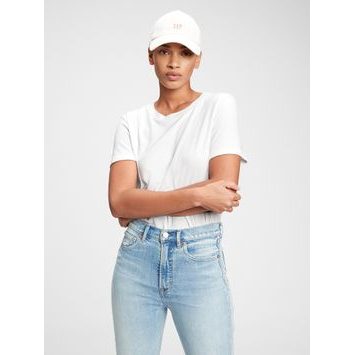 GAP 795346-01 Tričko z organické bavlny Bílá