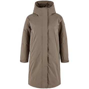 FJÄLLRÄVEN Övik GTX Padded Parka W Suede Brown