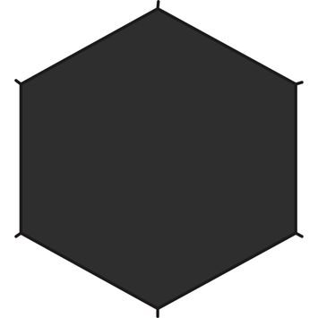 FJÄLLRÄVEN Dome 2 Footprint Black