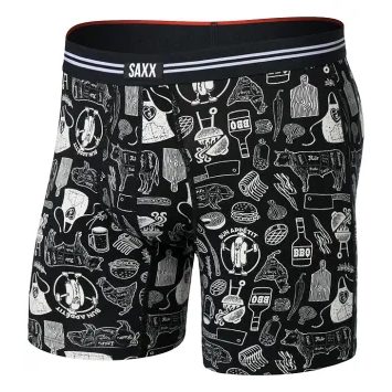 SAXX VIBE XTRA SC BB FLY, bun appetit-black