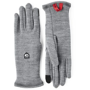 HESTRA Gravita Merino Liner - 5 finger Grey