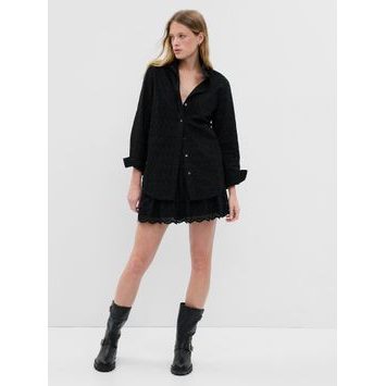 GAP 549357-04 Košile s madeirou Černá