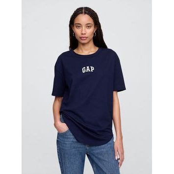 GAP 407990-07 Bavlněné tričko s logem Americana Tmavě modrá