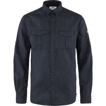 FJÄLLRÄVEN Övik Travel Shirt LS M Dark Navy