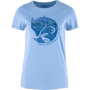 FJÄLLRÄVEN Arctic Fox Print T-shirt W, Ultramarine