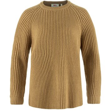 FJÄLLRÄVEN Övik Rib Sweater W Buckwheat Brown