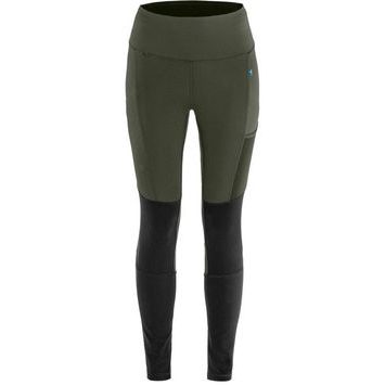 FJÄLLRÄVEN Keb Agile Tights W Deep Forest-Black