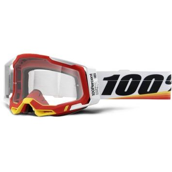100% RACECRAFT 2 Goggle - Arsham Red - Clear Lens