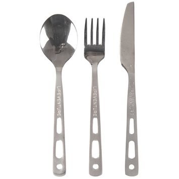LIFEVENTURE Knife Fork Spoon Set - Basic