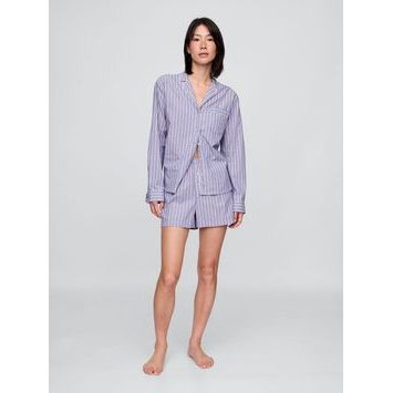 GAP 531510-15 Pyžamové popelínové kraťasy Modrá