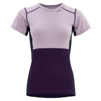 DEVOLD Lauparen Merino 190 T-Shirt Wmn, Orchid/Lilac/Ink