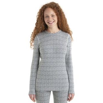 ICEBREAKER Mer 260 Vertex LS Crewe Herenga, SNOW/BLACK