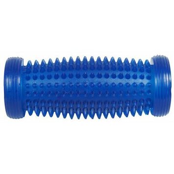 YATE Masážní váleček s bodlinkami 15 cm dutý s otvorem modrý