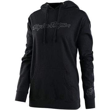 TROY LEE DESIGNS HOODIE SIGNATURE BLACK / REFLECTIVE SILVER