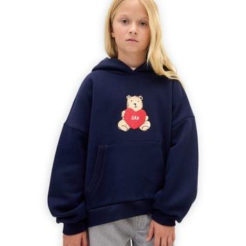 GAP 847141-01 Dětská oversize mikina VintageSoft Tmavě modrá