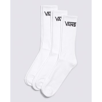 VANS CLASSIC CREW 32-38, White 3pk