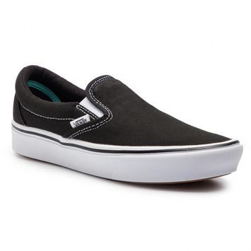 VANS CLASSIC COMFYCUSH SLIP-ON SHOES, (Classic) black/true white