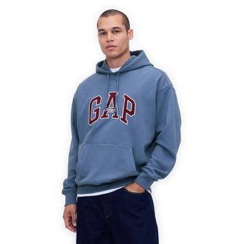 GAP 781237-01 Oversize mikina Heavyweight Modrá